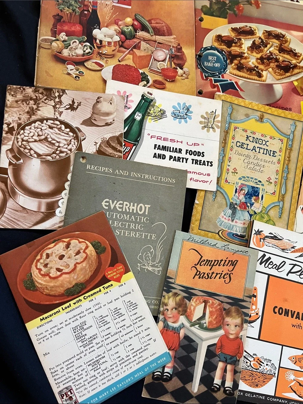 1920s~60s Lot Of 19 Recipe Booklets Cookbook Pamphlets Books Vtg MCM Advertising